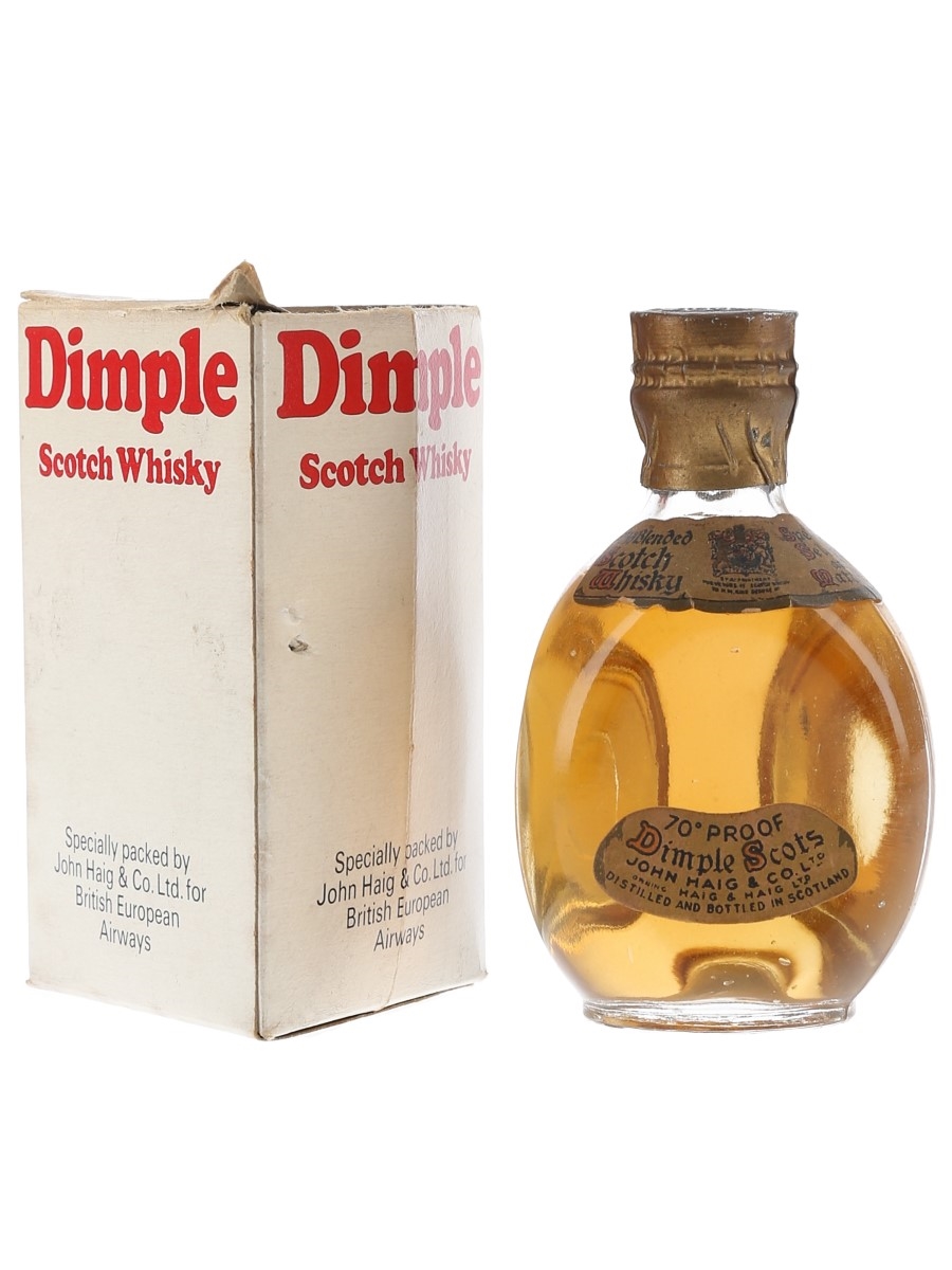 Haigs Dimple Spring Cap Bottled 1940s-1950s Whisky Miniature with