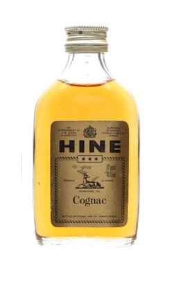 Hine 3 Star Cognac Miniature - 5cl 70 Proof