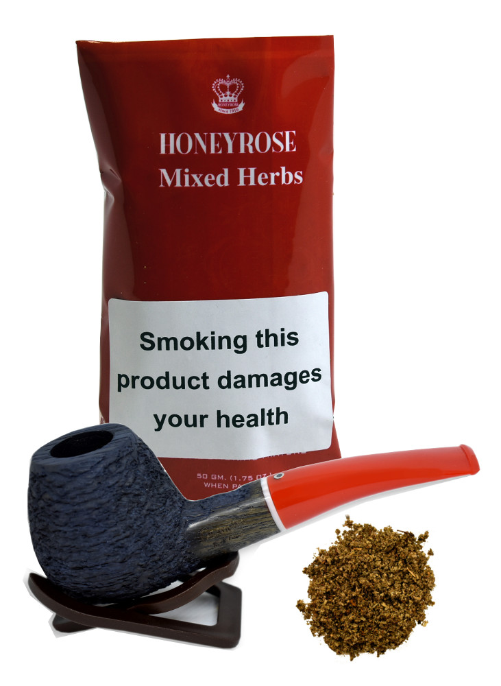 Honeyrose Mixed Herbs Mixture Herbal Smoking Tobacco (Tobacco free) 50g Pouch