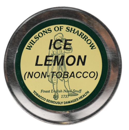 non tobacco snuff Wilsons of Sharrow - Ice Lemon (non-tobacco) Snuff - Small Tin