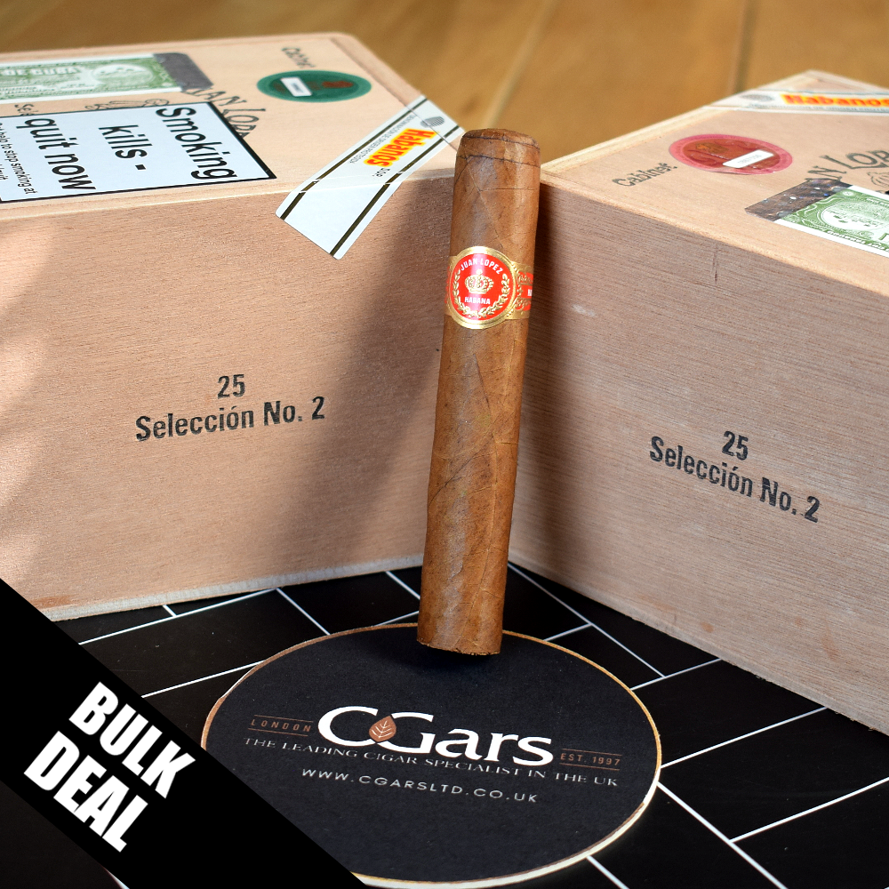 2 BOX BUNDLE DEAL - Juan Lopez Seleccion No. 2 Cigar - 2 x Box of 25