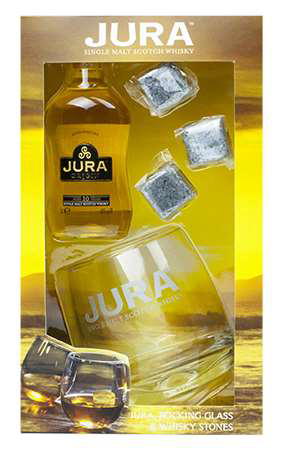 Isle of Jura 5cl with Glass and Whisky Stones Gift Pack