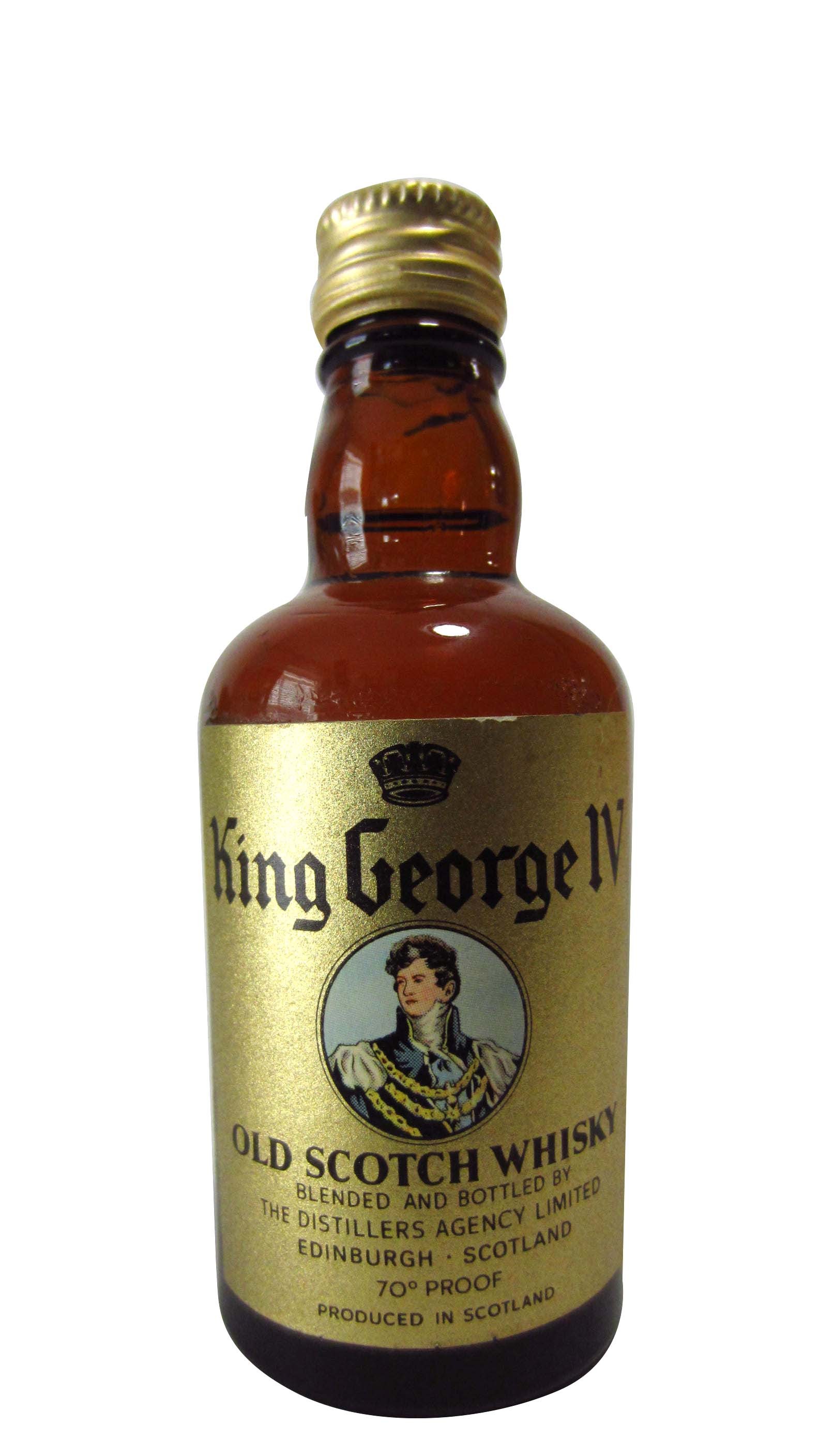King George IV Blended Scotch Whisky Miniature - 5cl 40%