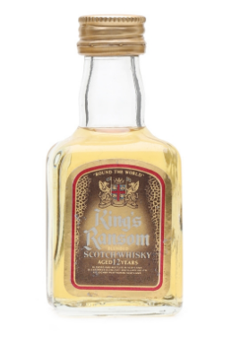 Kings Ransom 12 Year Old Blended Scotch Whisky Miniature - 5cl