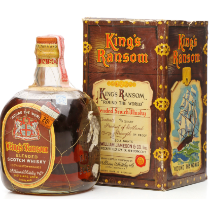 Kings Ransom Round the World 90 Proof 4/5 Quart Blended Scotch Whisky - 75cl 47%