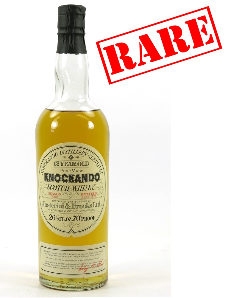 Knockando 12 Year Old 1962 Single Malt Speyside Whisky - 70 Proof