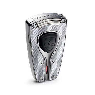 Lamborghini Forza Chrome Carbon Fibre Torch Lighter