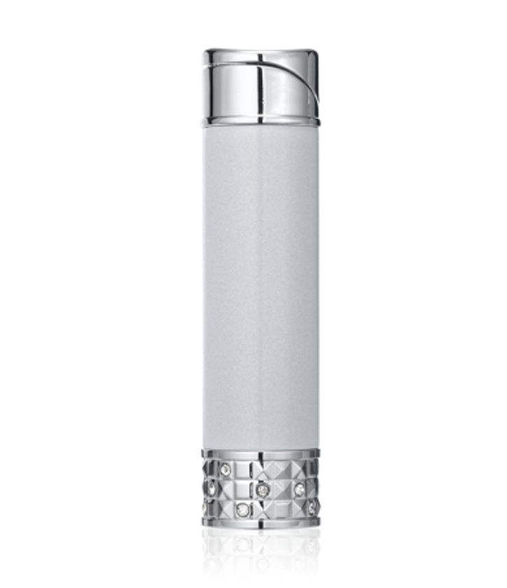 Colibri Allure Ladies Soft Flame Lighter - Silver & Chrome