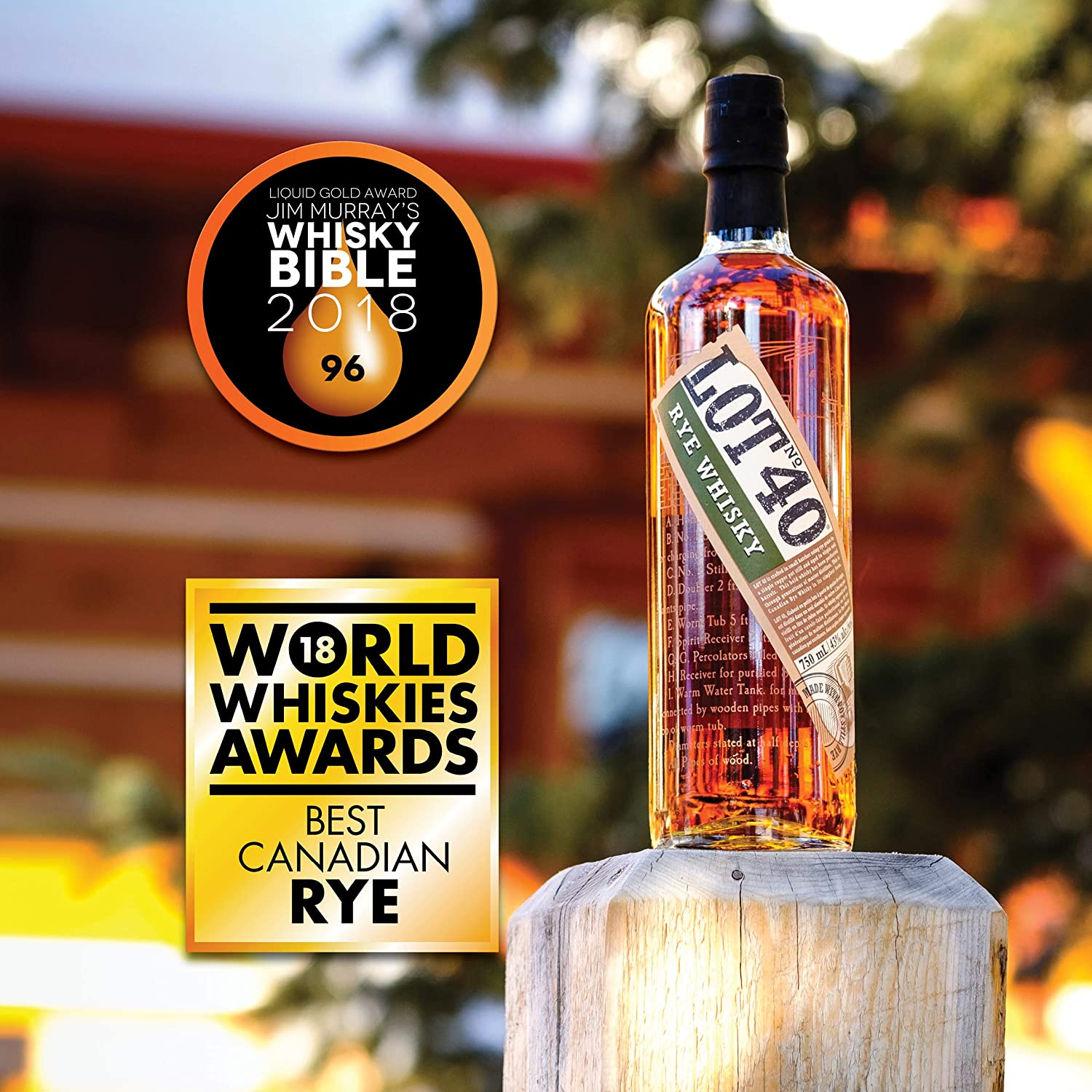 Lot 40 Canadian Rye Whisky 43 70cl