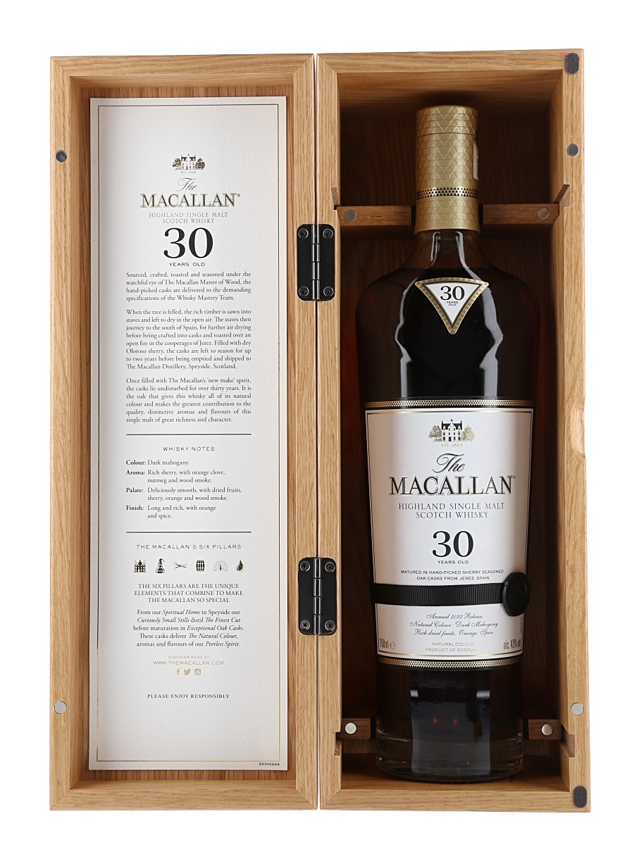 Macallan 30 Year Old Sherry Oak 2022 - 70cl 43%