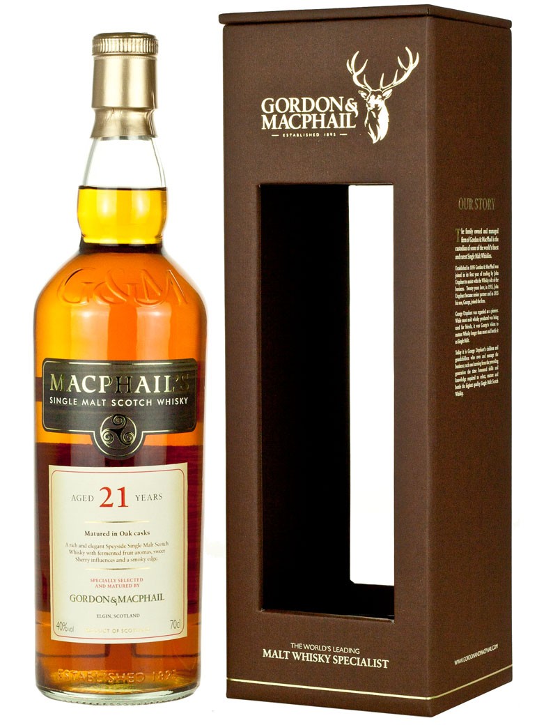 Macphails 21 Year Old - 70cl 40%
