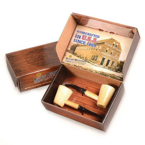 Corn Cob 2 Pipe Gift Set - Mark Twain