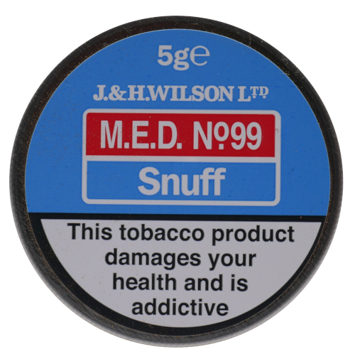 J & H Wilson  M.E.D No99 Snuff  Small Tin - 5g