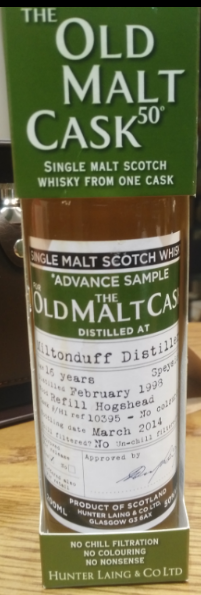 Old Malt Cask Miltonduff 16yo Whisky - 20cl 50%