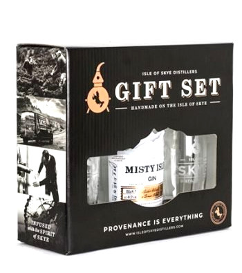 Misty Isle Gin with Glasses Gift Pack