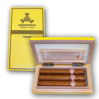 Montecristo Edmundo Polished Cigar Gift Box - 3 cigars