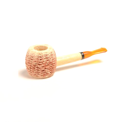 Corn Cob Morgan Natural Straight Amber Stem Pipe Corn Cob Morgan Natural Straight Amber Stem Pipe