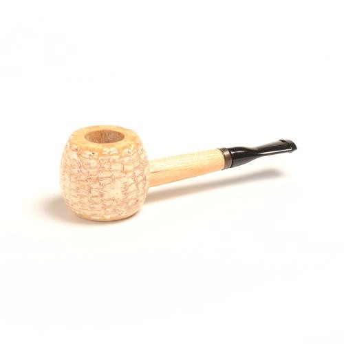 Corn Cob Morgan Polished Straight Black Stem Pipe Corn Cob Morgan Polished Straight Black Stem Pipe