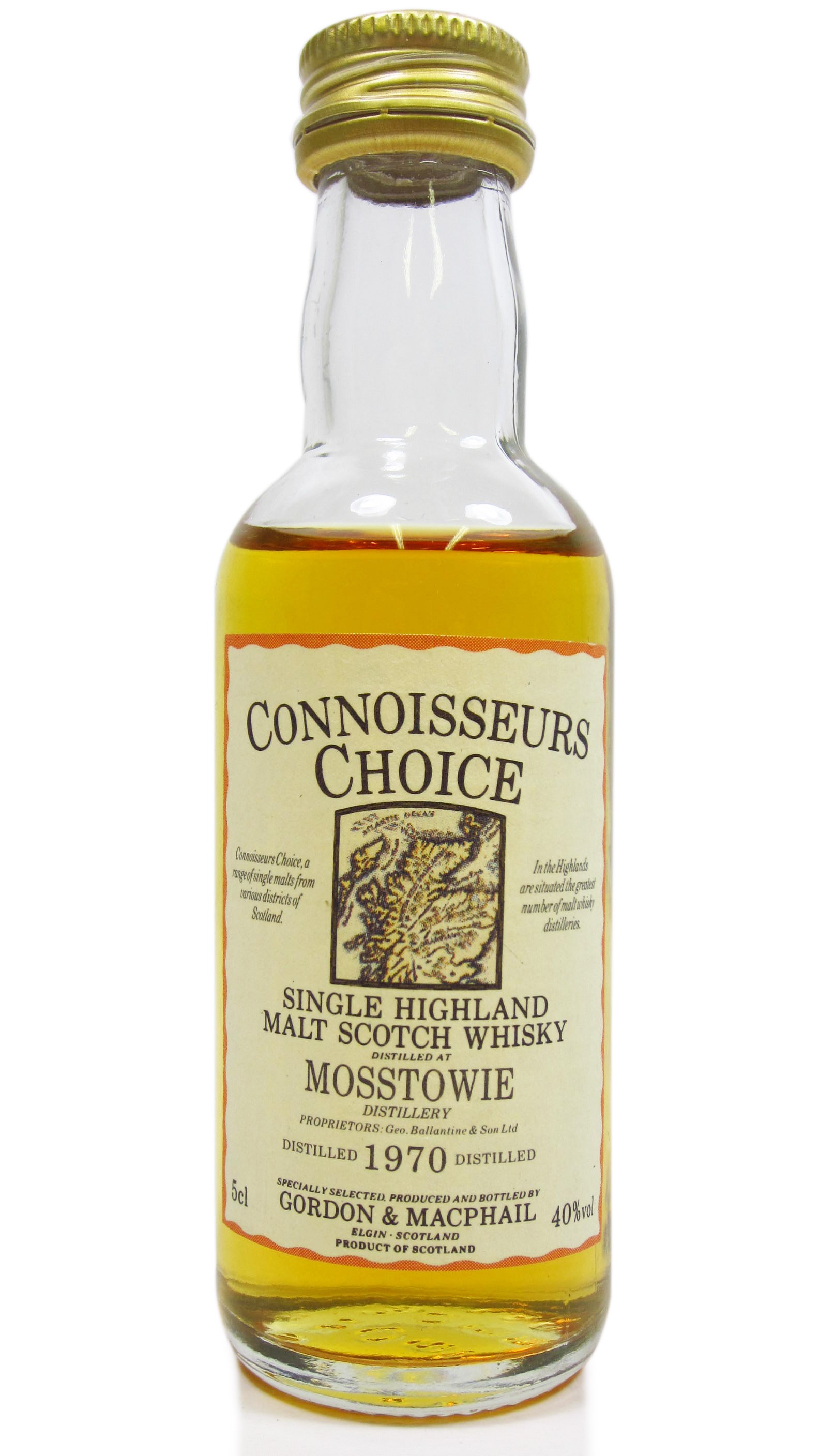 Mosstowie 1970 Connoisseurs Choice Miniature - 5cl 40%