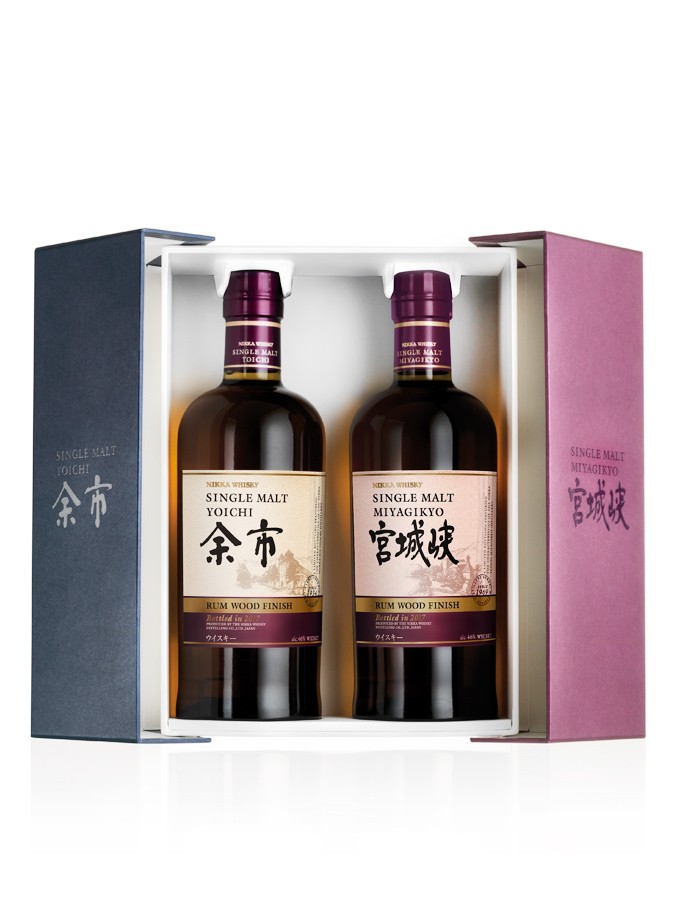 Nikka Yoichi & Miyagikyo Rum Finish Twin Pack