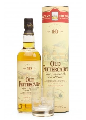 Old Fettercairn 10 Year Old Vintage With Glass - 70cl 40%