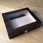 Houston Walnut Humidor Glass Window - 20 Capacity