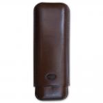 Jemar Leather Cigar Case - 2 Finger - 70 RG - Brown