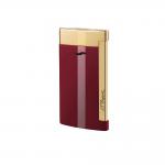 ST Dupont Slim 7 - Flat Flame Torch Lighter - Red and Gold