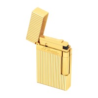 ST Dupont Lighter - Ligne 2 - Gold Vertical Lines