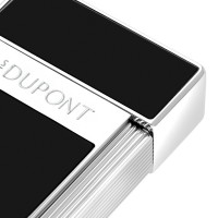 ST Dupont Lighter - Biggy - Black & Chrome