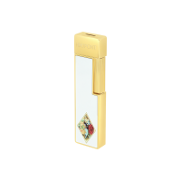 ST Dupont Lighter - Twiggy - Romeo y Julieta - Golden White