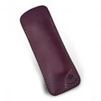 Les Fines Lames Le Petit Leather Classic Cigar Pocket Knife Cutter Case - Burgundy (End of Line)