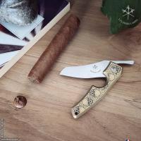 Les Fines Lames Le Petit - The Cigar Pocket Knife - Brass Skull