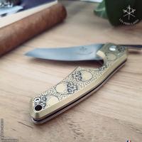 Les Fines Lames Le Petit - The Cigar Pocket Knife - Brass Skull