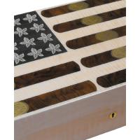 Elie Bleu Humidor - Stars & Stripes No. 37 - 110 Cigar Capacity