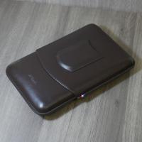 ST Dupont Cigar Case - Atelier CL Leather - Brown - Holds 5 Cigars