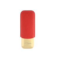 ST Dupont Cigar Case - Limited Edition Dragon - Golden & Burgundy Scale - Holds 2 Cigars (Discontinued)