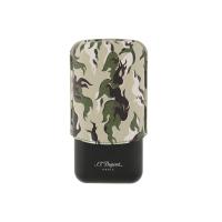 ST Dupont Cigar Case - Camo Green - Holds 3 Cigars