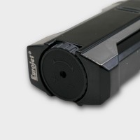 Eurojet 3 in 1 Torch Cigar Lighter with Punch and Rest - Black & Chrome