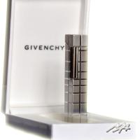 Givenchy Flint Silver Diamond Cut Block Square Lighter