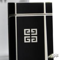 Givenchy Silver Print Black Lacquer Lighter