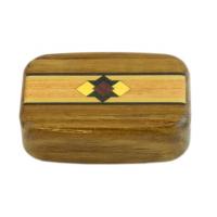 Wilsons of Sharrow Wooden Snuff Box - Diamond Cross Panel Pattern
