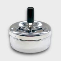 Chrome Spinning Ashtray