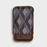 Recife Urbaine Hot Chocolate Leather Cigar Case - 3 Cigar Capacity