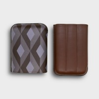 Recife Urbaine Hot Chocolate Leather Cigar Case - 3 Cigar Capacity