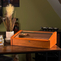 Adorini Vega Mahogany Deluxe Cigar Humidor - 100 Cigar Capacity (AD052)