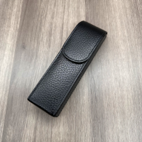 Adorini Leather Black Pocket Cigar Case - 2 Cigar Capacity (AD110)