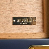 Adorini Medium Deluxe Midnight Blue Cigar Humidor - 75 Cigar Capacity (AD188)