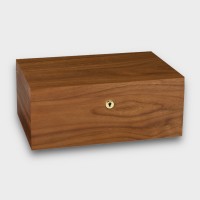 Adorini Ancona Walnut Grande Deluxe Cigar Humidor - 150 Cigar Capacity (ADO202)