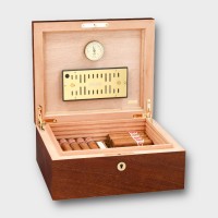 Adorini Siena Mahogany Medium Deluxe Cigar Humidor - 75 Cigar Capacity (ADO205)